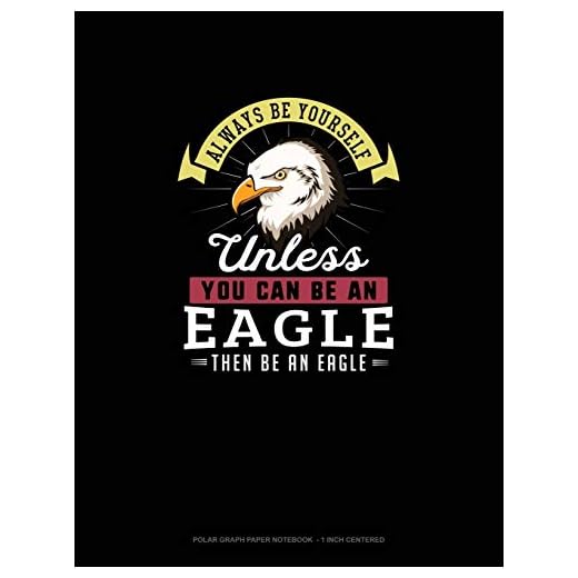 Always Be Yourself Unless You Can Be An Eagle Then Be An Eagle: Polar Graph Paper Notebook - 1 Inch Centered: 360