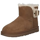 Schaftstoff: Naturleder UGG Stiefeletten Mini Fluff Buckle beige 39