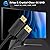 Vorothin 4K DisplayPort to HDMI Cable 4 Feet, Nylon Braided DP to HDMI Cord Adapter Male to Male High Speed Compatible for Dell, HP, Insignia, Samsung, More-Not Bidirectional