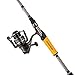 Abu Garcia 7’ Jordan Lee Fishing Rod and Reel Spinning Combo, 6 +1 Ball Bearings with Lightweight Graphite Rotor, Machined Aluminum Reel, Durable Construction,Yellow/Grey