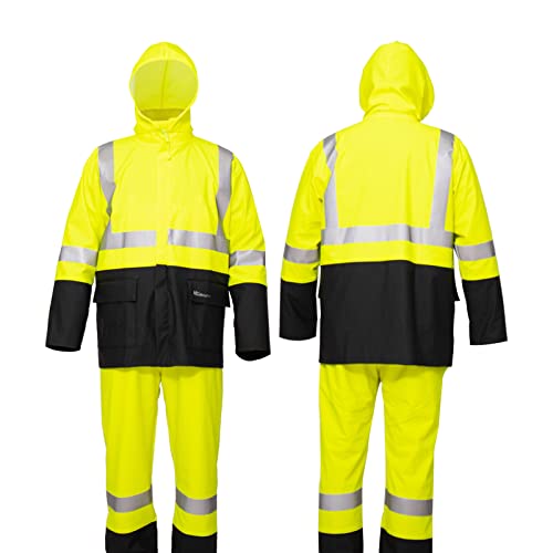 Rain Suit For Men Waterproof Heavy Duty Rain Gear Outdoor All-Sport Work Fishing Jacket & Trouser Raincoats2