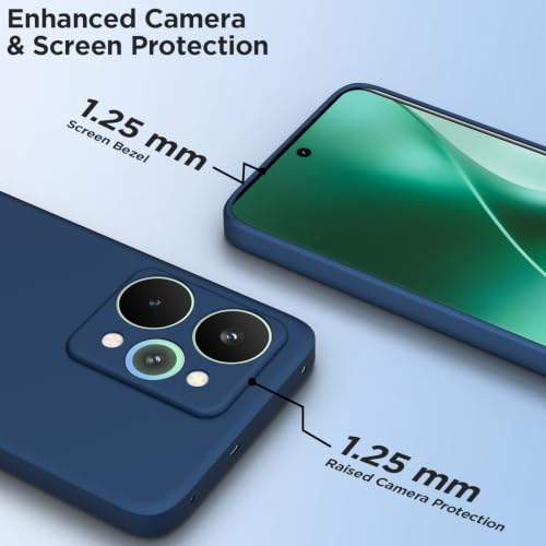 Image of Outlouders Back Cover for Realme 15 Pro 5G | Camera Protection | Durable Soft Matte Silicone Bumper Case (Blue)