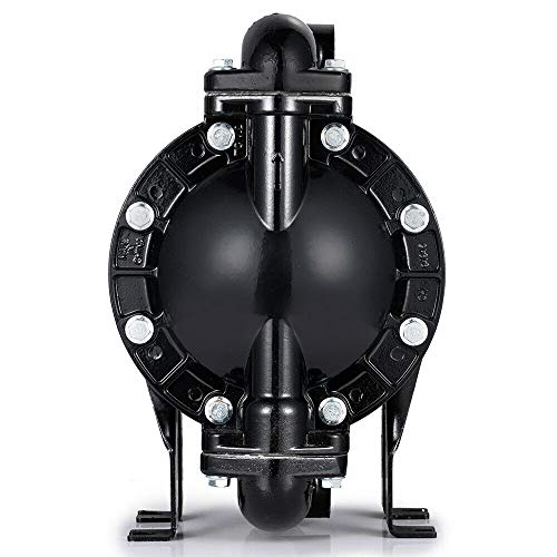 Cozyel Air-Operated Diaphragm Pump Double Diaphragm Pump 1 Inch Inlet & Outlet, Air Diaphragm Pump Dual Diaphragm Air Pump Aluminum 35 Gpm Max 120Psi, Qby4-25L #TOP5