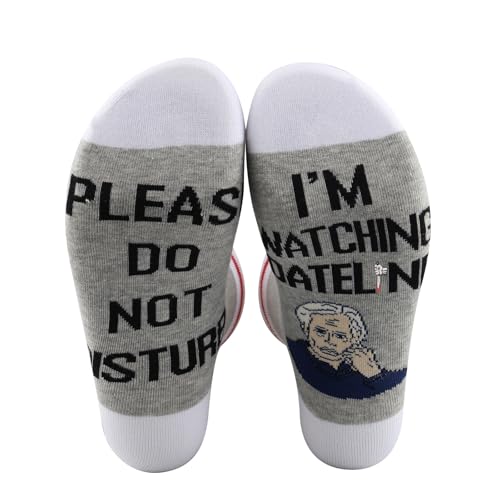 TSOTMO 2 Pairs Crime Show Gift Please Do Not Disturb I’m Watching Socks True Crime Lover Gift