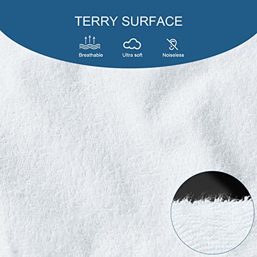 Springspirit USBC10184 Queen Mattress Protector Waterproof Cover Absorbent & Noiseless Fitted Up - 18'' Deep Pocket Mattress Cover Queen Size Bed Sheets thumb #1