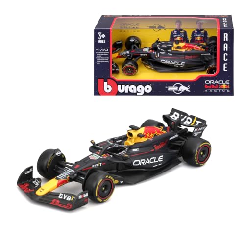 Bburago - Red Bull Racing RB20 Max Verstappen #1 2024 - Realistische modelauto op schaal 1:43, bestuurd door Max Verstappen, officiële Red Bull-licentie, aanbevolen leeftijd 3+ jaar