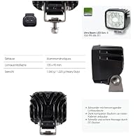 HELLA LED Arbeitsscheinwerfer 12V - 24V Ultra Beam Gen II: 4400 echte Lumen weitreichende Starke Lichtleistung: schwenkbarer Offroad LED Scheinwerfer für Traktor LKW SUV UTV - 1GA 995 606-011 – Ansicht 3