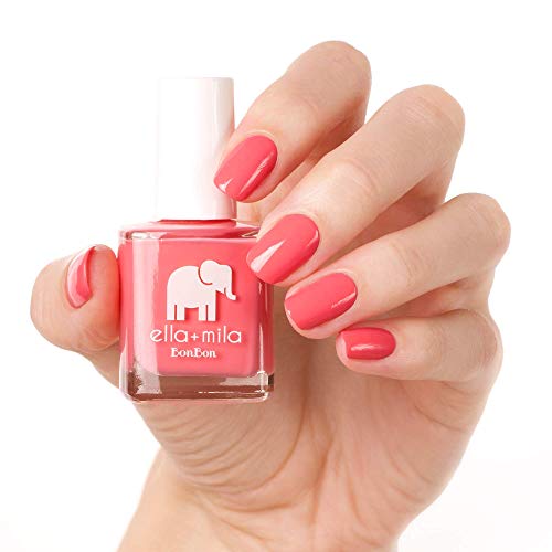 Ella+Mila Nail Polish, Bonbon Collection - Sweet Tooth - Long-Lasting & Chip Resistant Formula (0.45 Fl Oz Each) #TOP1