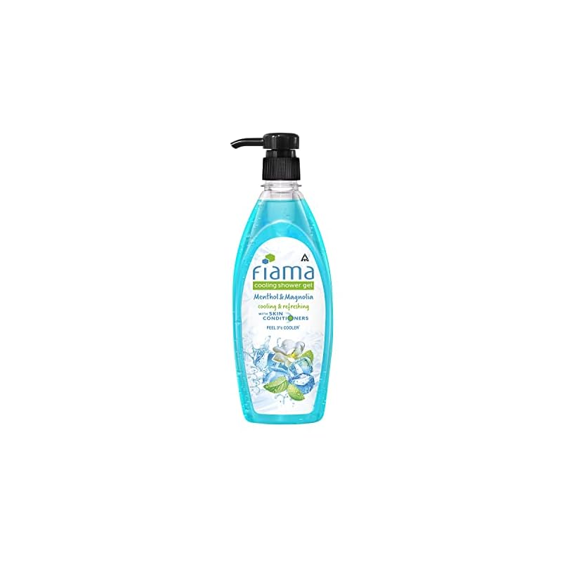 Fiama Cooling Shower Gel Menthol & Magnolia, Body Wash with skin conditioners for moisturized & cool skin, 500ml pump