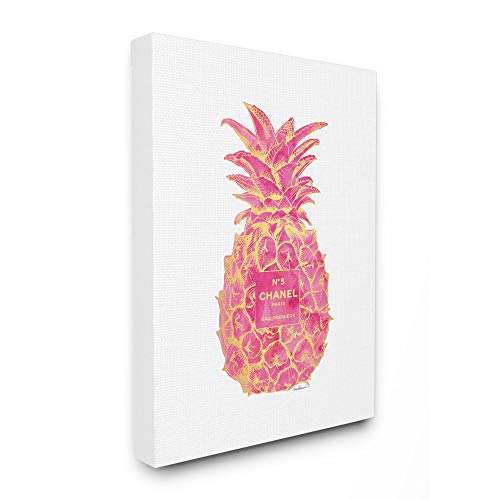 Stupell Industries Fashioner Pineapple Pink Gold Watercolor, Design by Artist Amanda Greenwood Wall Art, 24 x 30, Canvas Stupell Industries Fashioner Pineapple Pink Gold Watercolor, Design by Artist Amanda Greenwood Wall Art, 24 x 30, Canvas
