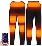 GYYlucky 5V Base Layer Battery-Heated Pants for Men Women Outdoor Winter Heating Pants, 9 Heating Zones, Thermal Pants - Pants for Cold Weather (Color : Woman, Size : X-Large)