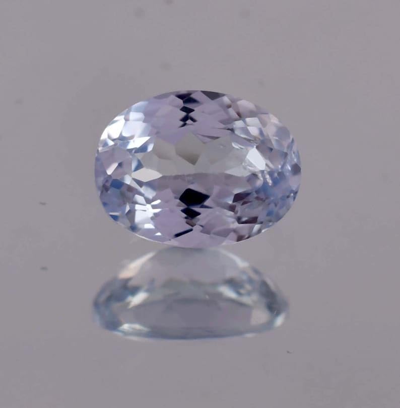 Aigue-marine naturelle de 10x8 mm ovale pour la création de bijoux DIY - 5