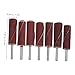 Alipis 7Pcs Sanding Drum with Sanding Band Sleeves for Rotary Tools Includes Grits Versatile Abrasive Flap Sander for Finishing