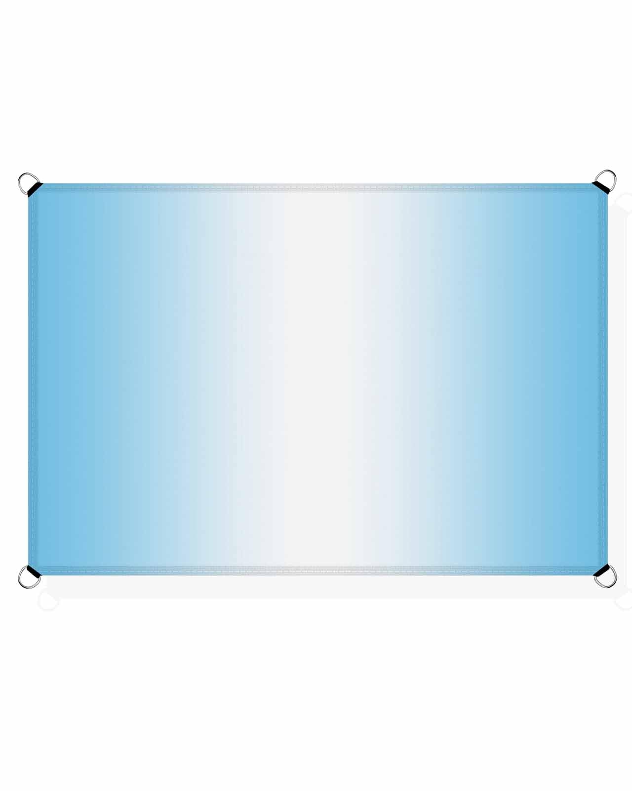 Blue White Sun Sail Shades Rectangle Canopy,Sunlight Block Heavy Duty Curved Backyard Shade Cover,Waterproof Sun Shades for Patios Garden Outdoor,8'x10' Geometric Minimalist Stripe Country Decor