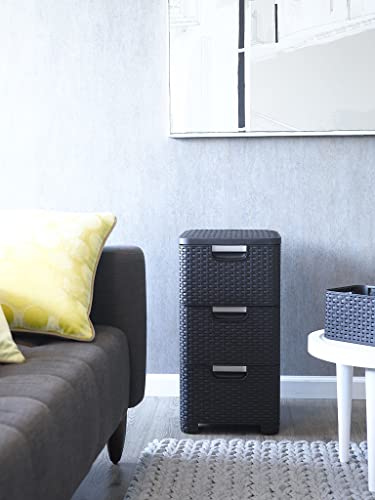 Gaveteiro Style, Curver, Dark Brown, Curver, Marrom Escuro