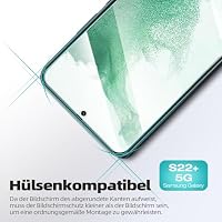 XVCGYK 3 Stück für Samsung Galaxy S22 Plus / S22+ für Panzerglas, Frei von Kratzern, 0.25mm Ultra-klar, Fingerabdruck ID Kompatibel, 9H Härte, Ultrabeständig, HD Displayschutzfolie – Ansicht 3