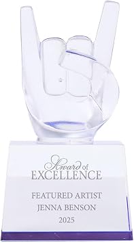 Baudville Engraved Rock Star Trophy - Personalized Engraving Plate - in Gift Box - Award for Employee Friend Retirement Achievement