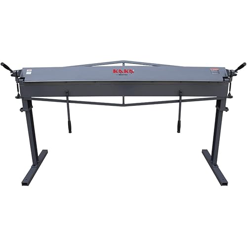 KAKA INDUSTRIAL Sheet Metal Brake, 72-Inch Precision Metal Brake Bender, 22-Gauge Mild Steel Capacity Metal Break, 0-120 Degrees Adjustable Straight Sheet Metal Bender MB-72