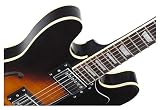 Rocktile Pro Hb100 Gitara Elektryczna, Czarny/Brązowy, ‎4.1 kg