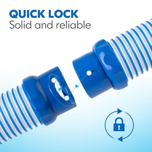 image for AMZCOM 7-Pack Pool Vacuum Hose for Zodiac MX6 MX8 39Inch Twist Lock Po