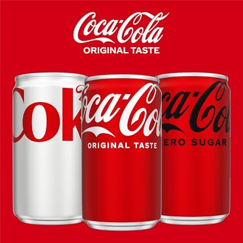 Coca-Cola Soda Soft Drink Fridge Pack Mini Cans, 7.5 fl oz, 10 Pack — view 9