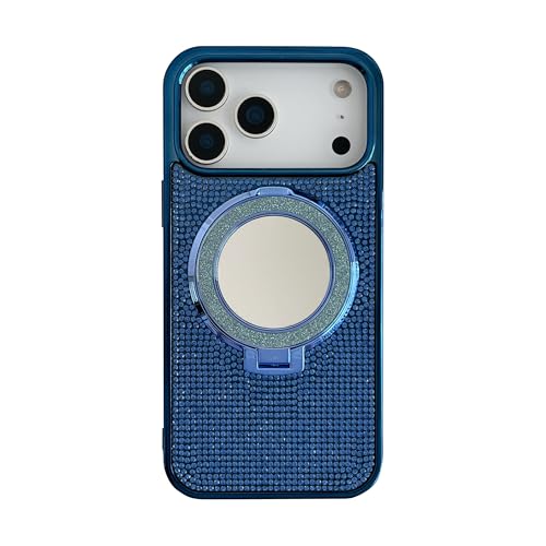 Coque iPhone 17 Pro antichoc MagSafe bleue : résoud vos besoins de miroir et support