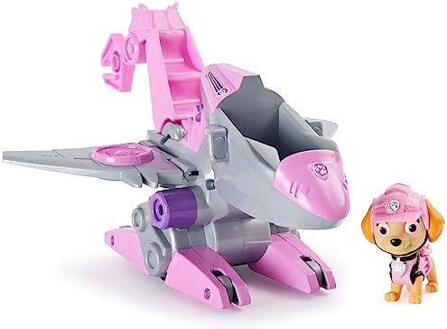 PAW Patrol, Dino Rescue Skye’s Deluxe Rev Up Vehicle with Mystery Dinosaur Figure