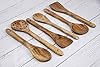 Zyntix Cooking Utensils Set - Handmade Natural Wood Kitchen Utensils, Unpolished, Set of 6, Durable and Eco-Friendly Tools for Cooking and Baking, Usefor Non-Stick Cookware #4