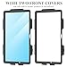 SEYMAC stock Case for Samsung Galaxy Tab A9+ Plus 11'', Full-Body Drop Protection Case with Screen Protector Pencil Holder [360° Rotating Hand Strap] &Stand, Red+Black