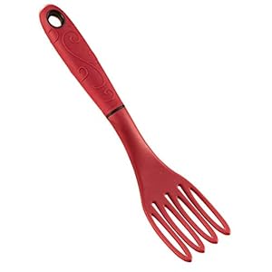 Norpro Grip EZ Fiskie Red Santoprene Combination Fork and Whisk