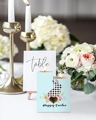 Memorial Inspirational Gifts - Candle Tealight Holders,Personalized Friendship Gifts For Him,Her,Women,Men,Heart Wood Candle Holder With Tea Lights,Botanical Plant Wooden Candlestick Holder Set Decor #TOP3