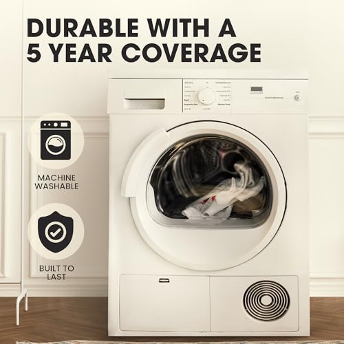 Cheer Collection Queen Size Rayon from Bamboo Mattress Topper – Thick, Plush, and Cooling Mattress Pad, Machine Washable Mattress Topper for Queen Bed