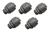 3/4 Inch Nonmetallic Liquid Tight Straight Electrical Conduit Conector Fitting, 5 Pack, UL Listed