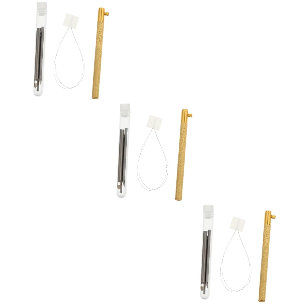 NUOBESTY 3sätze Holzgriff Punch Needle Mit Verstellbaren Nadeln Und Fädler Für Stick Und Webarbeiten Für Anfänger Und Fortgeschrittene Geeignet Ergonomisches Design Für Komfortables