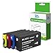 Price comparison product image Inkjello Ink Cartridge For Printer, Compatible With HP OfficeJet Pro 9010 9012 9013 9014 9015 9016 9018 9019 9020 9022 9023 9025 9026 9028 963XL (BK/C/M/Y 4-Pack)