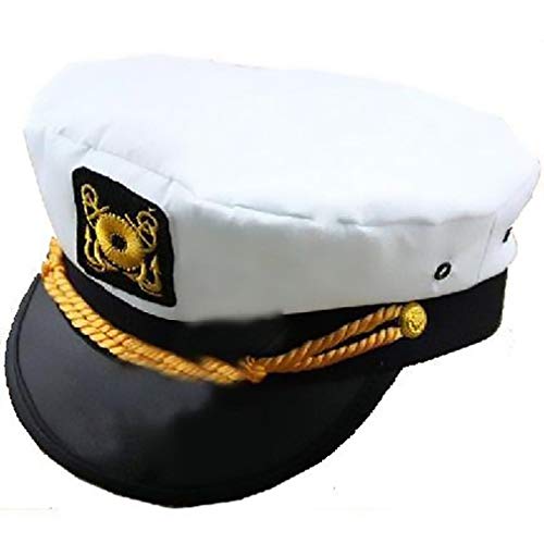 OtherAdults and kids sailor navy captain boat costume hat