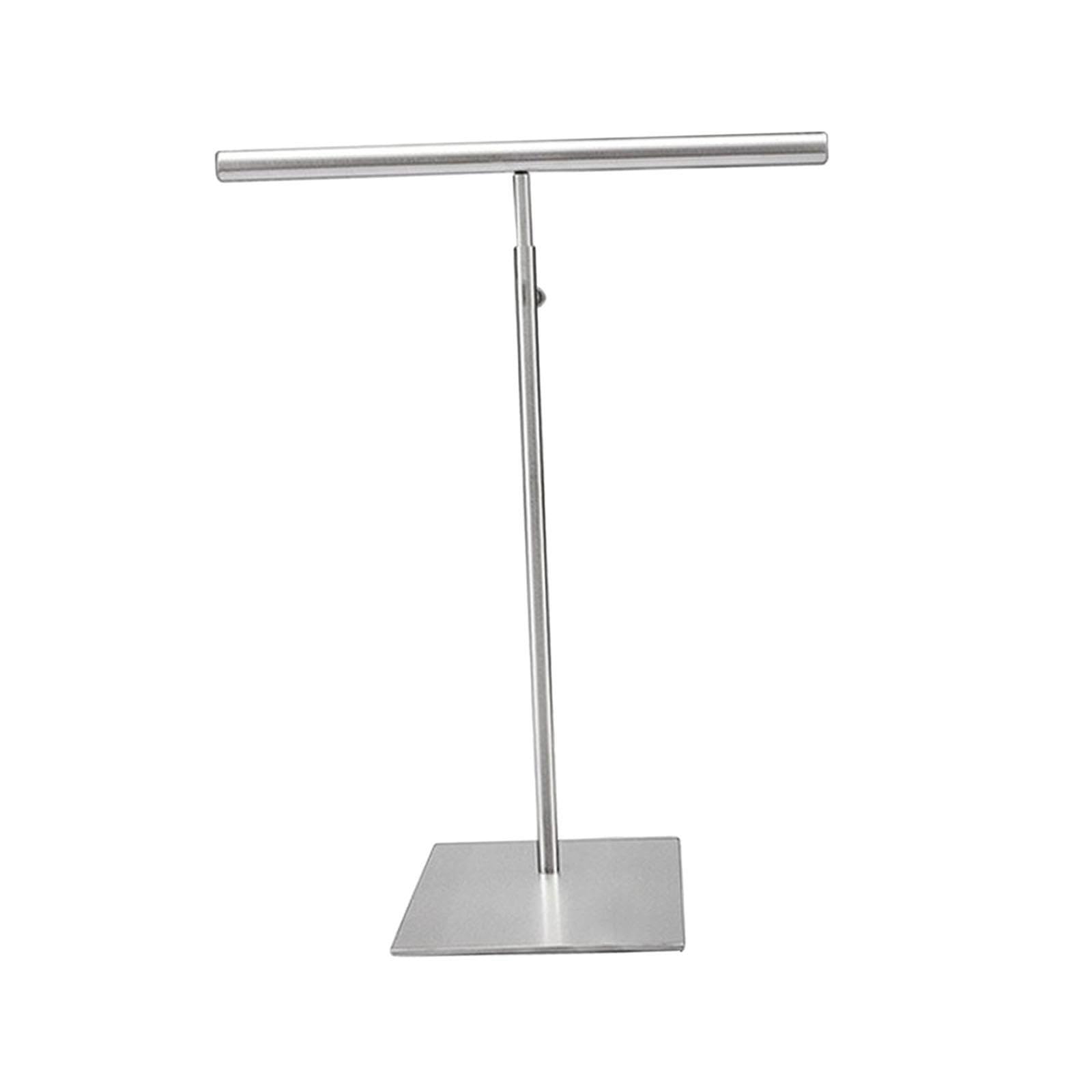 Pixzcsa Brushed Handbag Metal Holder Stand Polished Display Adjustable Height Organizer Elegant Steel Handbag Holder Rack Organizer Stand Storage Purse Sleek Finish, Round