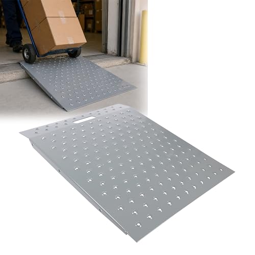 29" x 24" Shed Ramp for Riding Mower & Lawn Equipment -750lbs Heavy Duty Metal Loading Ramps-Slip Punch Plate Loading Ramp for ATV, Motorcycles, Garages, Barns,Lawnmower,Golf Car & Wheelchair (1PC)
