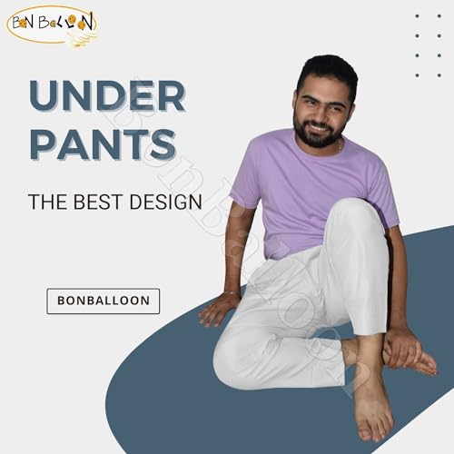 Mens Serwal Salwar Shalwar Trousers Pants Sleep Wear Arab Islam Islamic Men's Thoub Kaftan Desert Pajamas Elastic Waist Pajama White, 24 Tall4