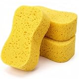QWORK® 3 Pezzi Spugna Lavaggio Auto, Spugne Per Pulizia, Spugna Auto, Super Assorbenti, 23...