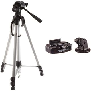 Amazon Basics 60-Inch Lightweight Tripod with Bag & GoPro Tripod Camera Mounts