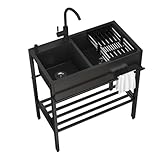 Spülbecken, Küchenspülen, Edelstahl-Standküchenspülen, Einteiliges Waschbecken...