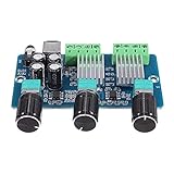 Entrée audio : AUX 3,5 mm Oikabio XH-A355 20W + 10W + 10W 2.1 Canaux Audio StéRéO Carte Amplificateur de NuméRique Basse Caisson de Basses Ampli Audio DC 12V