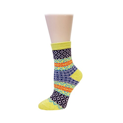 Image of Bowbear Women's 5-Pair Vintage Pattern Wool Socks