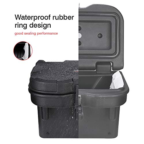 Kemimoto Storage Box & Utv Cup Holder Combo Compatible With Polaris Ranger 500 570 900 1000 General 1000 #TOP2