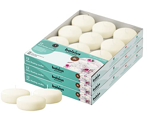 Bougies flottantes de 7,6 cm pour décorations de mariage et ambiance de piscine