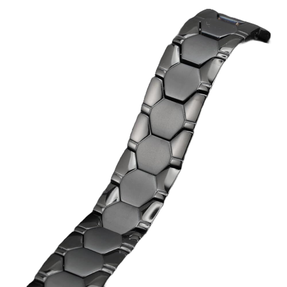 Charismatic Classic Magnetic Bracelet for Men 316L pure Stainless Steel Double Row 4 Elements Magnet Energy Bracelets, Ultra Strength 3500 Gauss Magnets Jewelry Gift (Black) (B0CFL5QQ7K) Amazon Price History, Amazon Price Tracker