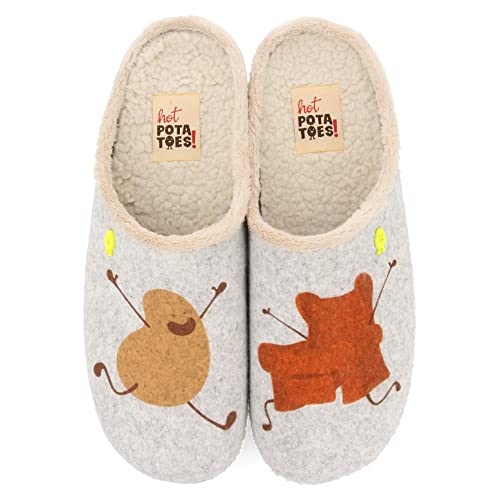 Chaussons Hot Potatoes Giesswein en laine d'artry pour homme et femme