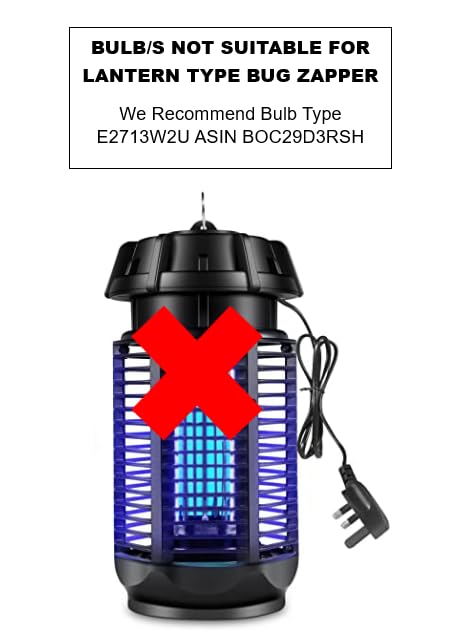 Pack of 2 Premium Branded 20 watt Lamps UVA 368BL ES-E27 Screw Cap. Replacement Bulbs for Flying Insect Attraction Devices Electric Fly Killers Fly Traps Bug Zappers for Insect and Pest Control - Image 3