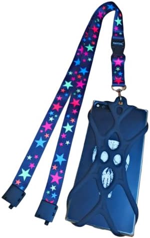 SpiriuS 2 in 1 Cell Phone Lanyard neck Strap Case Holder with Detachable buckle and safety breakaway Universal for Smartphone iPhone 8,7 6S 6S Plus Google Pixel LG HTC Huawei